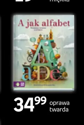 Książka A jak alfabet oprawa twarda promocja w Empik