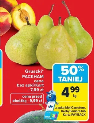 Gruszki Packham promocja w Carrefour