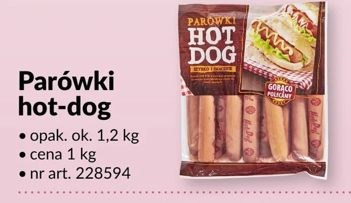 Parówki hot-dog Sokołów promocja w Makro