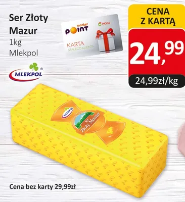 Ser Złoty Mazur 1kg promocja w Market Point
