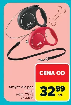 Smycz dla psa rozm. XS - L, dł. 3,5 m promocja w Carrefour