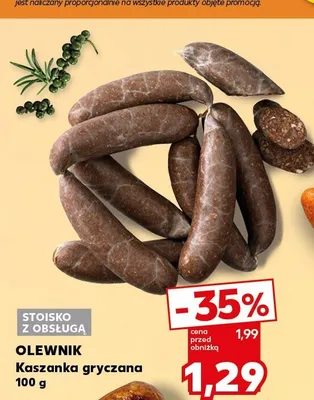 Kaszanka gryczana Olewnik promocja w Kaufland