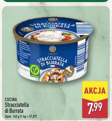 Stracciatella di Burrata Cucina promocja w Aldi