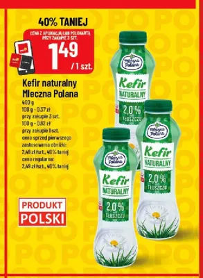 Kefir naturalny Mleczna Polana promocja w POLOmarket