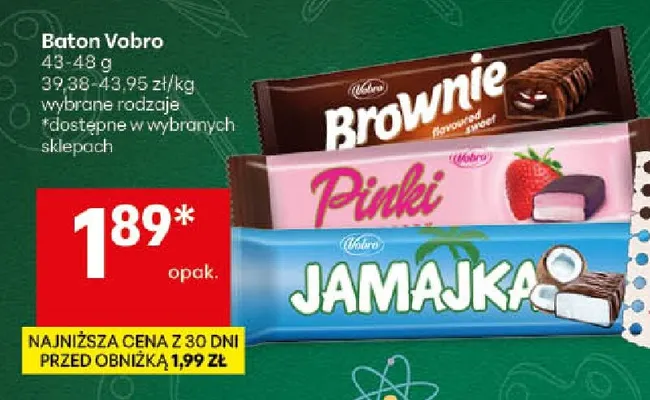 Baton Vobro Pinki promocja w Delikatesy Centrum