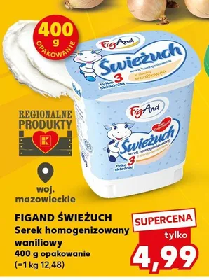 Serek homogenizowany waniliowy promocja w Kaufland