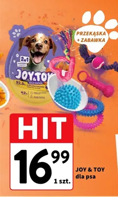 Zabawka i przekąska dla psa Joy.Toy 2w1 promocja w Intermarche