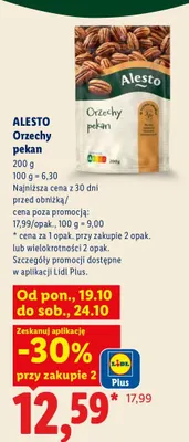 Orzechy pekan Alesto promocja w Lidl