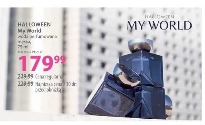 Woda perfumowana męska Halloween My World promocja w Hebe