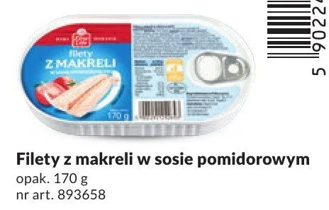Filety z makreli w sosie pomidorowym promocja w Makro