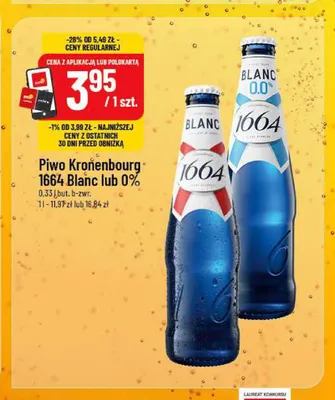 Piwo Kronenbourg 1664 Blanc promocja w POLOmarket