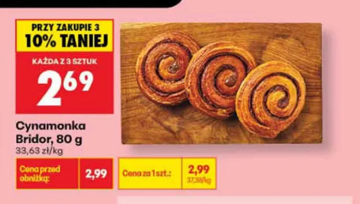 Cynamonka Bridor promocja w Biedronka