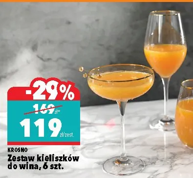 Zestaw kieliszków do wina promocja w Biedronka Home