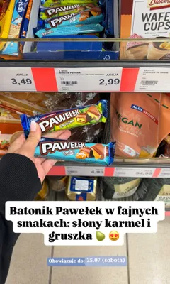 Batonik E.Wedel Pawełek E. Wedel promocja w Aldi