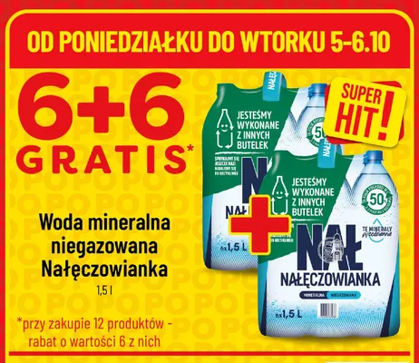 Woda mineralna niegazowana Nałęczowianka promocja w POLOmarket