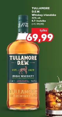 Whiskey irlandzka Tullamore D.E.W. promocja w Kaufland