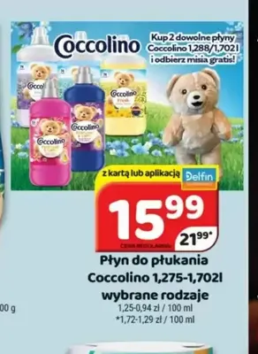 Płyn do płukania Coccolino promocja w Delfin
