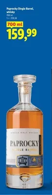 Whisky Paprocky Single Barrel promocja w Lidl