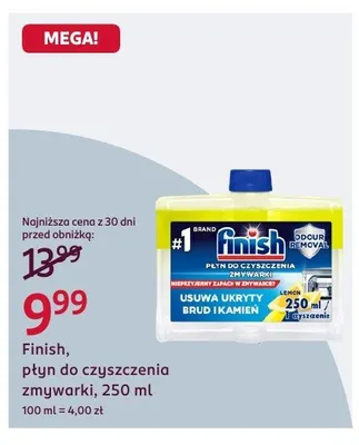 Płyn do czyszczenia zmywarki Finish, 250 ml promocja w Rossmann