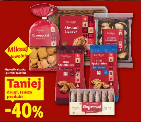 Ciastka i pierniki Favorina promocja w Lidl