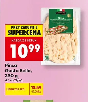 Pinsa Gusto Bello promocja w Biedronka