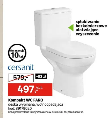 Kompakt WC Cersanit Faro promocja w Leroy Merlin