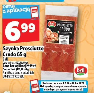 Szynka Prosciutto Crudo promocja w TOPAZ