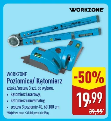 Poziomnica/ Kątomierz promocja w Aldi