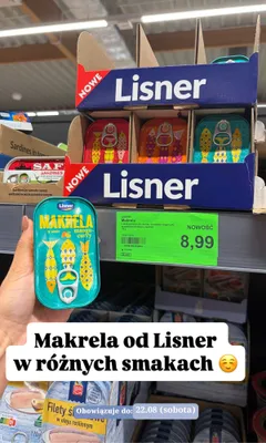 Makrela w sosie mango-curry Lisner promocja w Aldi