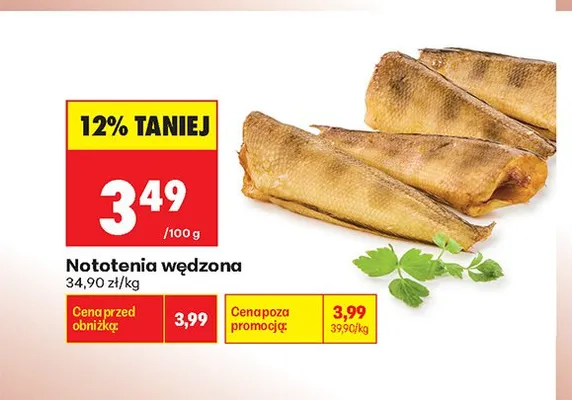 Nototenia wędzona promocja w Biedronka