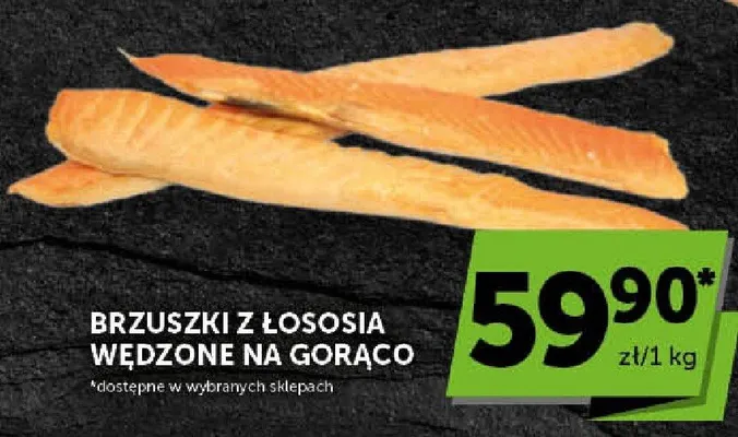 Brzuszki z łososia wędzone na gorąco promocja w Groszek