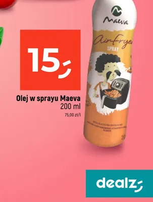 Olej w sprayu Maeva promocja w Dealz