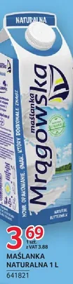 Maślanka naturalna Mazowiecka 1L promocja w Selgros