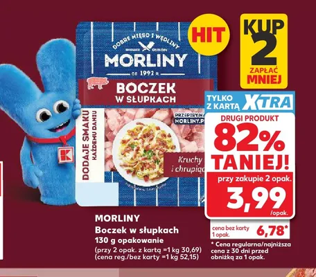 Boczek w słupkach Morliny promocja w Kaufland
