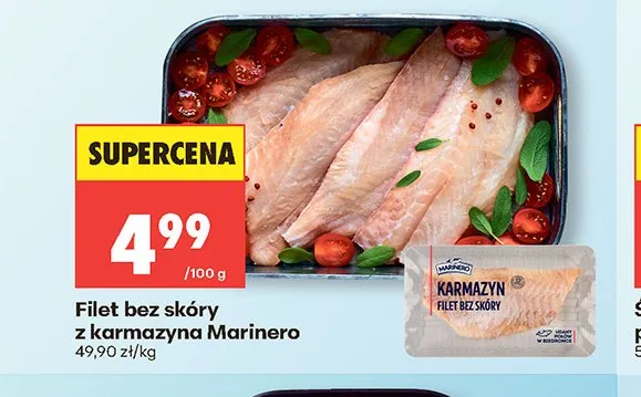 Filet bez skóry z karmazyna Marinero promocja w Biedronka