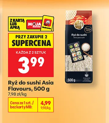 Ryż do sushi Asia Flavours promocja w Biedronka