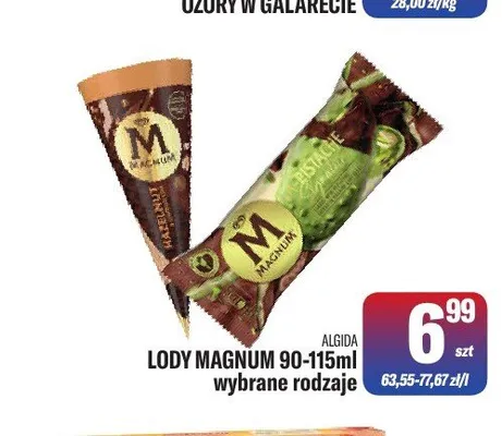Lody Magnum Algida promocja w Tomi Markt