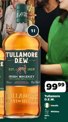 Whiskey Tullamore D.E.W. 1 l promocja w Netto
