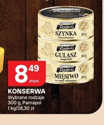Konserwa Gulasz angielski Spichlerz Rusiecki promocja w Chorten