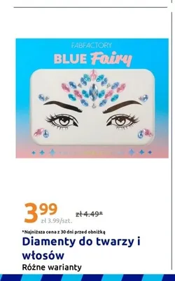 Diamenty do twarzy i włosów FABFACTORY promocja w Action