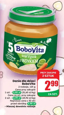 Danie warzywa z indykiem promocja w Dino