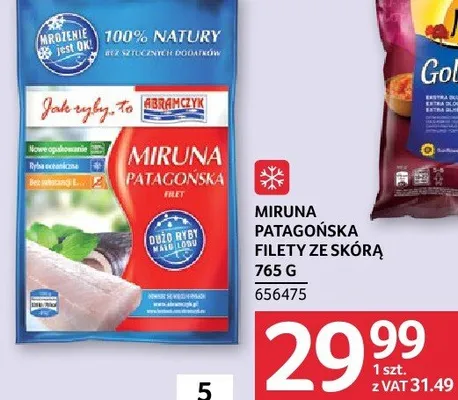 Miruna patagońska filety ze skórą 765g promocja w Selgros