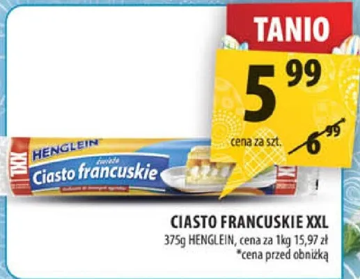 Ciasto francuskie XXL promocja w Arhelan