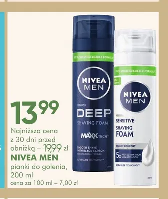 Pianka do golenia Nivea Men promocja w Super-Pharm