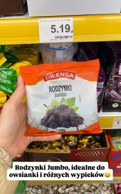 Rodzynki Jumbo promocja w Dino