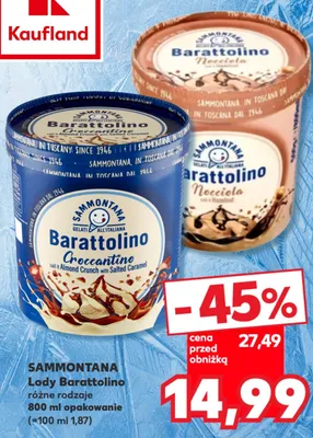 Lody Sammontana Barattolino Croccantino promocja w Kaufland