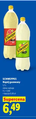 Napój gazowany Schweppes Zero Lemon promocja w Lidl