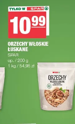 Orzechy włoskie łuskane SPAR promocja w SPAR