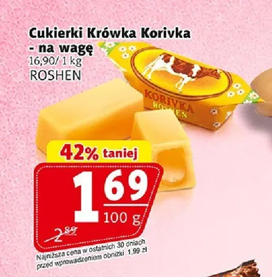 Cukierki Krówka Korivka Roshen na wagę promocja w Prim Market