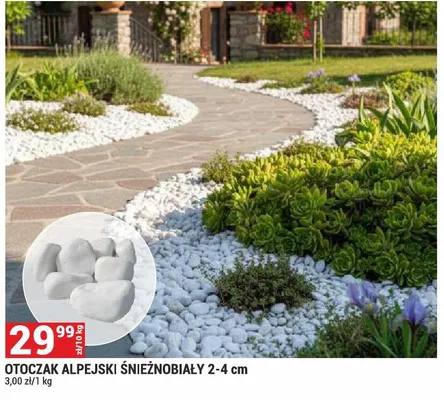 Otoczak alpejski śnieżnobiały 2-4cm promocja w Merkury Market